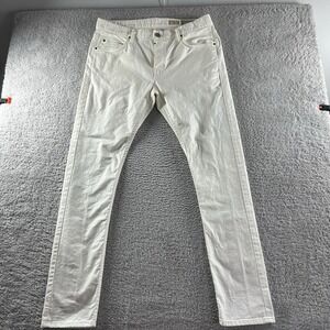 All Saints Jeans Mens‎ 34x32 White Cigarette Skinny Fit Stretch Modern